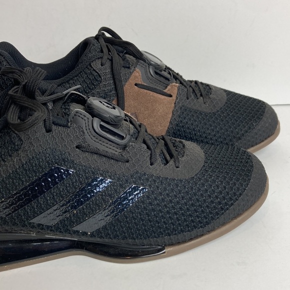adidas Leistung 16 II BOA Weightlifting Shoes Sz 11 Black Suede Gym CrossFit - Picture 3 of 16
